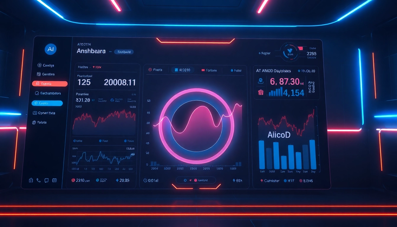 Aicoin digital dashboard showcasing live market data, charts, and analysis for cryptocurrency